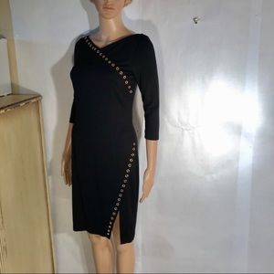 ⭐️ 🌴Grayse Black Dress with Gold Rivets